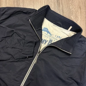 Tommy Bahama Jacke Herren XXL dunkelblau Satin Bomber Windbreaker Full Zip - Bild 1 von 19