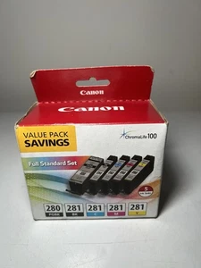 Canon (2021C007) Ink Cartridge - 5 Pack New Unopened Black XL Multicolor - Picture 1 of 5
