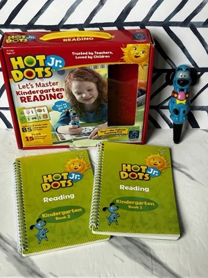 Hot Dots Jr “Let’s Master Kindergarten Reading” 2 Book Set With Electronic Pen - Image 1 of 4