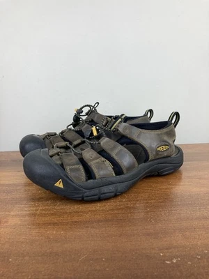 Sandalias de senderismo Keen Newport de cuero marrón impermeables al aire libre para hombre talla 8,5/9 Foto 1 de 4
