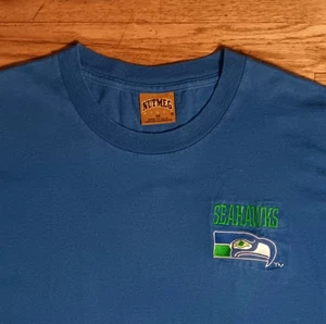 vintage Seattle Seahawks Embroidered t-shirt NFL Football mariners kraken - Picture 1 of 5