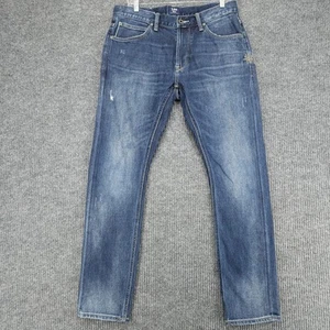 Lee 101+ Selvedge Slim Jeans Hair On Hide Patch Mens Size 32x31 - Picture 1 of 19
