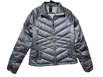 The North Face Aconcagua 550 Down Metallic Gray Full Zip Puffer Down Jacket M - Image 1 of 4