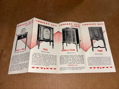 Radio Crosley 31-S 41-S 33-S 34-S 42-S 82-S Folleto Copia Original Excelente Foto 1 de 4