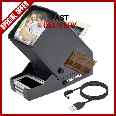 35mm Slide & Film Viewer, Negative Scanner Desk Top LED Lighted Illuminated View - Image 1 of 4