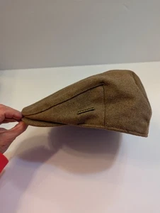 Men's All American Stetson Flat Cap Cabbie Cap Size Medium Brown - Picture 1 of 8