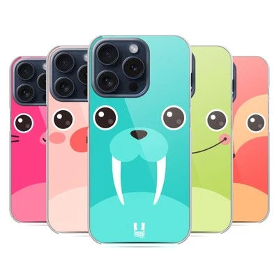 FUNDA RÍGIDA TRASERA HEAD CASE DESIGNS DIBUJOS ANIMADOS CARAS DE ANIMALES 3 PARA TELÉFONOS APPLE iPHONE Foto 1 de 4