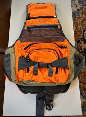 L.L. Bean Upland Game Bird Strap Vest Pack Blaze Orange - Used Once - Image 1 of 4