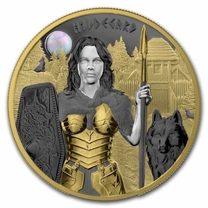 2022 Germania Valkyries: Hildegard Valhalla 1 oz Silver Round BU - Picture 1 of 6