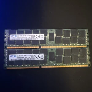 32gb (2x16gb) SAMSUNG DDR3L SERVER RAM 1333 MHz 2Rx4 M393B2G70BH0-YH9 2Rx4 PC3L - Picture 1 of 3
