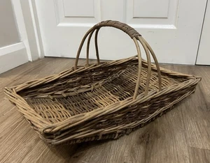 vintage wicker trug basket Flower Display - Picture 1 of 13
