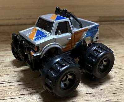 Vintage Micro Machines Datsun Pickup 4x4 Monster Truck 1.25" Scale Model Silver - Image 1 of 4