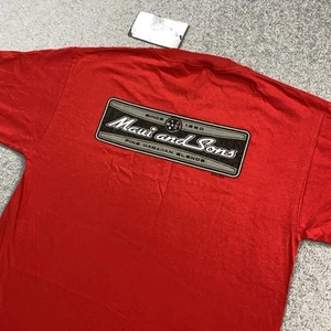 VINTAGE Deadstock Maui and Sons Shirt Mens Medium Graphic Street Skater Surf Y2K - Picture 1 of 13