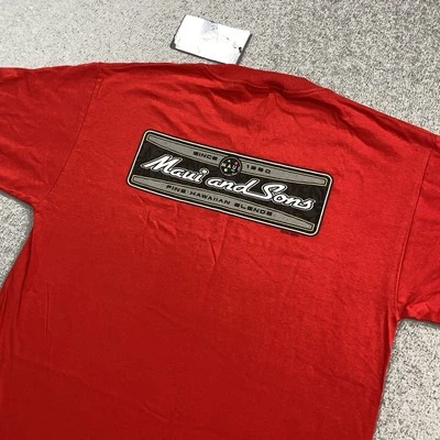 Camisa DE COLECCIÓN Deadstock Maui and Sons Para Hombres Gráfico Mediano Patinador Callejero Surf Y2K Foto 1 de 4