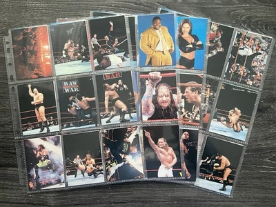 WWE WWF SmackDown 1999 Comic Images Wrestling Trading Card Set Complete 1-72 - Image 1 of 4
