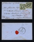 1857 New South Wales Cover GB QV 1/- x2 Diadem Columbian v Melbourne Ship Mail