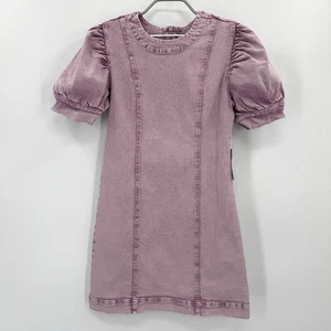 Hyacinth House by Tuckernuck Women's Lilac Denim Juniper Mini Dress sz S NWT* - Picture 1 of 12