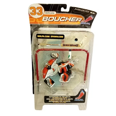 NUEVO 2000 Figura De Colección Y2K Mcfarlane Toys Brian Boucher Flyers NHLPA Serie 2 Foto 1 de 4