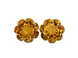 16.93 CT AMARILLO NATURAL CITRINO FANTASÍA 2 PIEZAS PIEDRAS PRECIOSAS SUELTAS "VER VIDEO" - Imagen 1 de 3