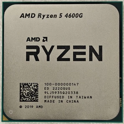 AMD Ryzen 5 4600G 6-core 12-thread Desktop Processor with Radeon Graphics - Image 1 of 2