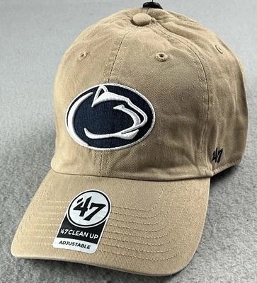 Sombrero de limpieza Penn State Nittany Lions 47 caqui ajustable talla única nuevo con etiquetas Foto 1 de 4