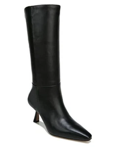 Sam Edelman Women's Samira Kitten-heel Med Calf Tall Boots Leather Black 7.5 M - Picture 1 of 7