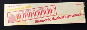 Vintage Realistic Concertmate 400 tastiera elettronica radio shack 1985 scatola manuale - Foto 1 di 17