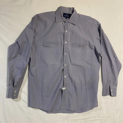 Lucchese Bootmaker Button-Up Shirt Mens L Light Gray Western Long Sleeve - Image 1 of 4