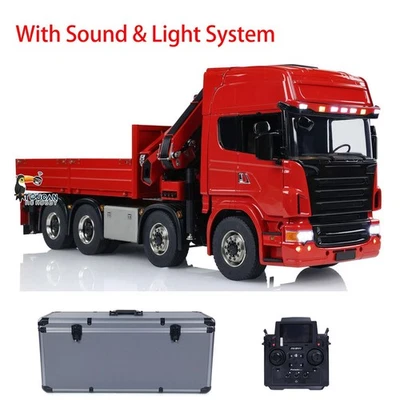 1/14 Hydraulischer RC Kran Lkw 8x8 Auto Fahrzeug Model Schnell befestigter Eimer - Bild 1 von 4