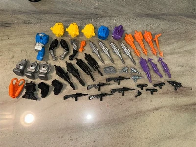 Vintage 1983 Remco Mantech action figure parts weapons lot accessories helmets - Image 1 of 4