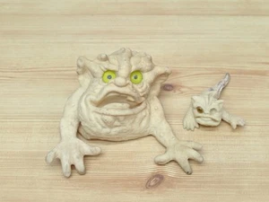 Marionetas de mano y dedo de goma Mattel Boglins Klang & Baby vintage de los años 80 ***LEER - Imagen 1 de 10