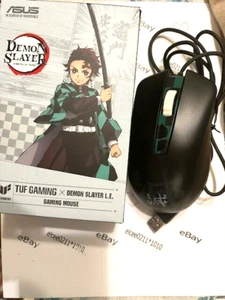 ASUS TUF GAMING x Demon Slayer L.E. Gaming Mouse Wired Tanjiro Kamado VGUC - Picture 1 of 9