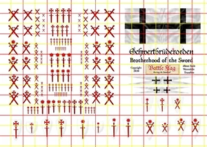 Teutonic Livonian Brothers of the Sword Transfers Decals for Fireforge Minis  - Picture 1 of 1