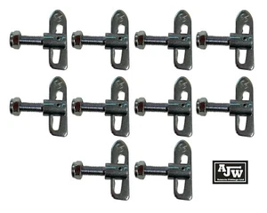 10 x Fallschloss M12 x 34 mm verzinkt Heckklappenverschluss Anhänger Pritschenkipper - Bild 1 von 6