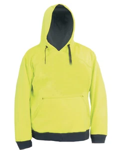 Herren grün Fleece Polyester Arbeit Bau Sicherheit Pullover Hoodie - Bild 1 von 2