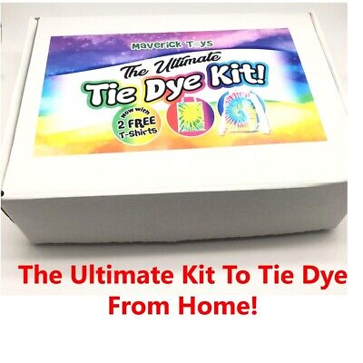 *ULTIMATE* Tie Dye Kit UK - Comes With 2 T-shirts Ideal Kids Professional Set • 7.63€