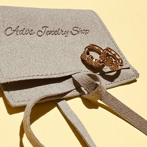 Herzen Creolen Huggie Ohrringe, Advs Schmuck. Brautjungfer, Hochzeit Ohrringe, Diamant - Bild 1 von 7