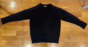 Random Identities Men’s Black Wool Bicolor Crewneck Sweater in Size L - Picture 1 of 8