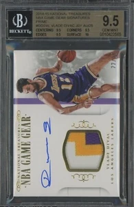 2014-15 National Treasures NBA Game Gear Vlade Divac AUTO Patch 22/25 BGS 9.5 - Picture 1 of 1