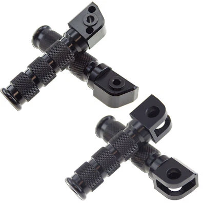 Juego de estriberas deportivas delanteras traseras negras para Kawasaki Ninja 95-19 Foto 1 de 3