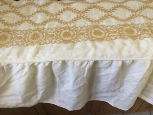 RARA FUNDA DE CAMA BORDADA MISSONI/VESTOR MARFIL Y ORO 64""X78"" ¡IMPRESCINDIBLE!!¡! - Imagen 1 de 5