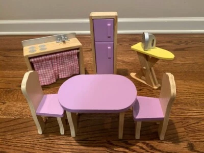 KIDKRAFT DOLLHOUSE WOODEN KITCHEN FURNITURE ~ REPLACEMENT FURNITURE - Image 1 of 4