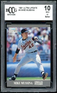 Mike Mussina Rookie Card 1991 Ultra Update #U-4 BGS BCCG 10