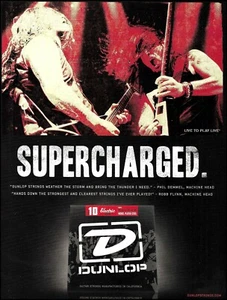 Machine Head Robb Flynn & Phil Demmel Dunlop Gitarrensaiten Werbedruck - Bild 1 von 3