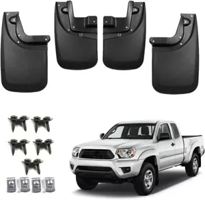 4pcs Fit For 05-15 Toyota Tacoma Front & Rear Mud Flaps Splash Guards Mudguards - Bild 1 von 10
