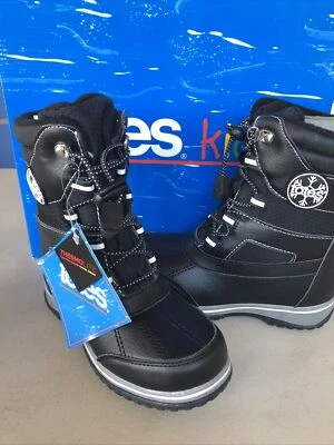 Bota de Nieve Totes Boys Michael Tamaño Completo, Negra EE. UU. Talla 13 M Foto 1 de 4