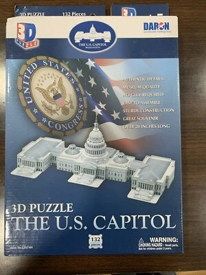 The U.S Capitol 3D 132 Piece Puzzle by Daron Cubic - Image 1 of 4