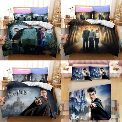 Juego de funda edredón cama individual/doble/queen/rey colección Harry Potter #3 Foto 1 de 4