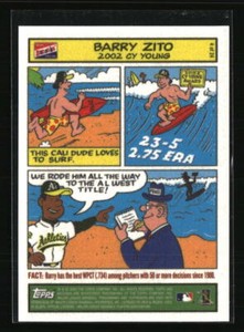 Barry Zito 2003 Bazooka #4 Baseball Card