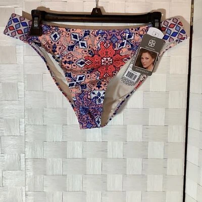 Nuevo con etiquetas Daisy Fuentes lengüeta lateral bikini parte inferior talla 6  Foto 1 de 4